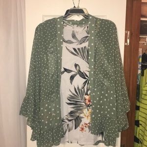 Sage green 2 piece set